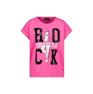 monari Tréning póló 'Frau Rock'  rózsaszín / fehér / fekete