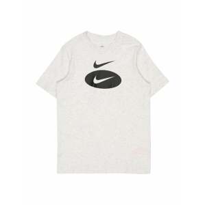 Nike Sportswear Tréning póló  bézs melír / fekete