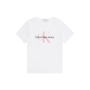 Calvin Klein Jeans Póló  fáradt rózsaszín / fekete / fehér