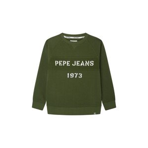 Pepe Jeans Tréning póló 'ORSON'  sötétzöld / fehér