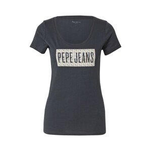 Pepe Jeans Póló 'Susan'  aranysárga / fekete / fehér