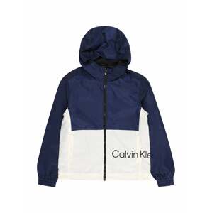 Calvin Klein Jeans Átmeneti dzseki  elefántcsont / sötétkék