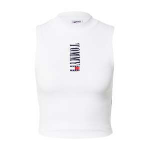 Tommy Jeans Top 'ARCHIVE'  fehér / tengerészkék / piros