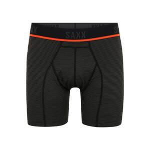 SAXX Sport alsónadrágok 'KINETIC'  sötétszürke / fekete / neonnarancs