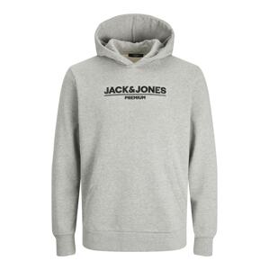 JACK & JONES Tréning póló 'JADON'  szürke melír / fekete