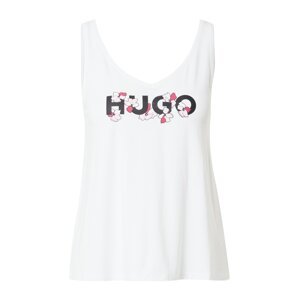 HUGO Top  fehér / fekete / világos-rózsaszín / rózsa