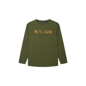 Pepe Jeans Póló 'Randall'  sötétzöld / tengerészkék / sárga