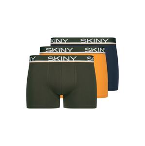 Skiny Boxeralsók  tengerészkék / olíva / narancs / fehér