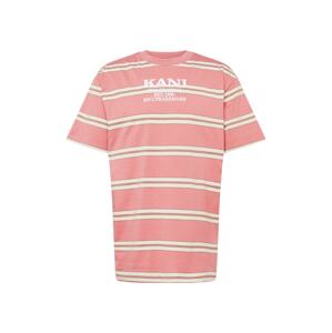 Karl Kani Póló  krém / világos-rózsaszín / fehér