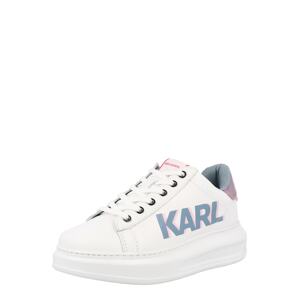 Karl Lagerfeld Rövid szárú edzőcipők 'KAPRI'  galambkék / rózsaszín / rózsa / fehér