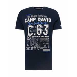 CAMP DAVID Póló 'Ocean´s Seven'  kék / éjkék / fehér