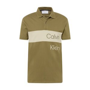 Calvin Klein Jeans Póló  olíva / világosszürke