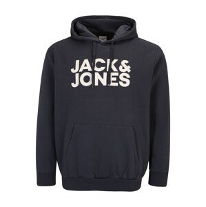 Jack & Jones Plus Tréning póló  tengerészkék / fehér