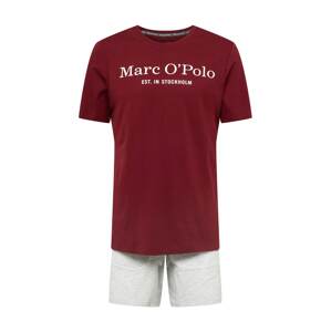 Marc O'Polo Rövid pizsama  szürke / bordó / fehér