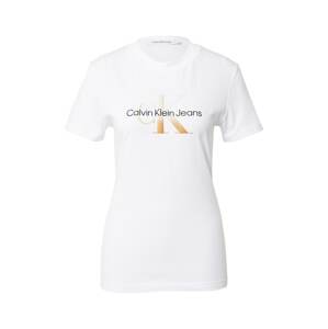 Calvin Klein Jeans Póló  aranysárga / fekete / fehér