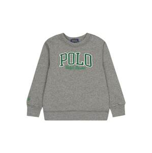 Polo Ralph Lauren Tréning póló  szürke melír / zöld / fehér