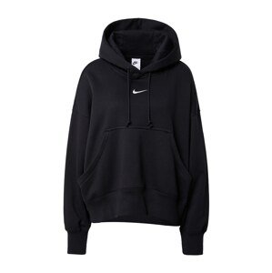 Nike Sportswear Tréning póló 'Phoenix Fleece'  fekete / fehér