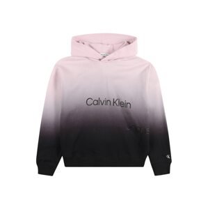 Calvin Klein Jeans Tréning póló  fekete / pasztell-rózsaszín