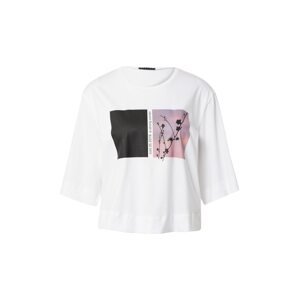 Sisley Póló  fehér / fekete / lila / rózsaszín