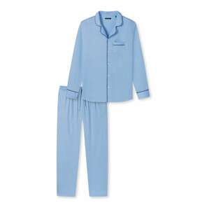 SCHIESSER Hosszú pizsama 'Selected Premium Inspiration'  kék / világoskék