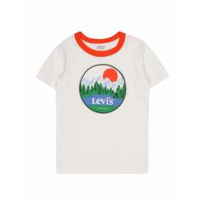 LEVI'S Póló 'WILDERNESS'  világoskék / zöld / narancsvörös / természetes fehér