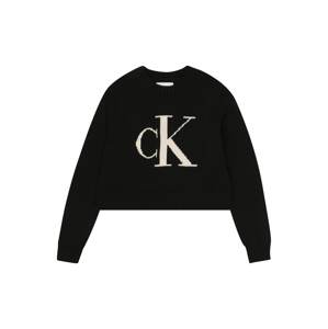 Calvin Klein Jeans Pulóver  bézs / fekete
