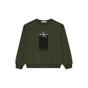 Calvin Klein Jeans Tréning póló  fenyő / sötétzöld / fehér / szürke