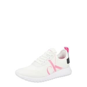 Calvin Klein Jeans Rövid szárú sportcipők  rózsaszín / fehér