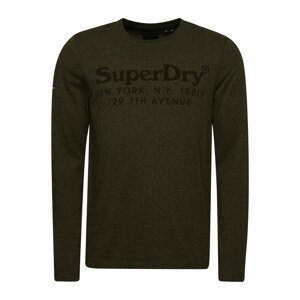 Superdry Póló  khaki / fekete / fehér