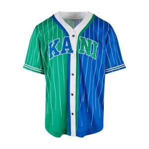 Karl Kani Póló 'Serif'  kék / zöld / fehér