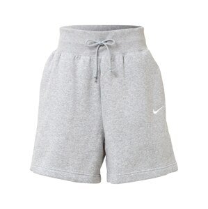 Nike Sportswear Nadrág 'Phoenix fleece'  szürke melír / fehér
