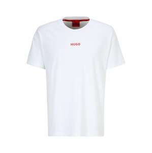 HUGO Rövid pizsama 'Linked'  piros / fehér