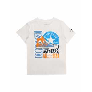 CONVERSE Póló 'KICKS ALL STAR'  fehér / világoskék / tengerészkék / narancs