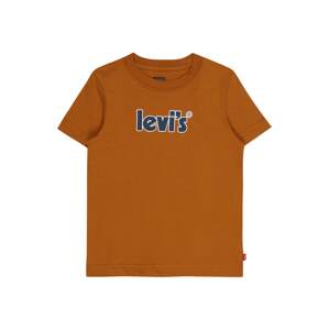 LEVI'S Póló  sötét narancssárga / fehér / tengerészkék