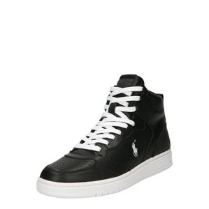 Polo Ralph Lauren Magas szárú sportcipők  fekete / fehér
