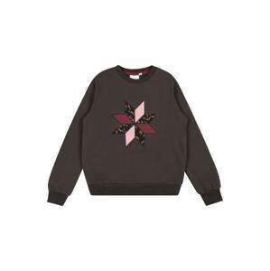 The New Tréning póló 'DIANNA'  brokát / fekete / világos-rózsaszín / sötétvörös