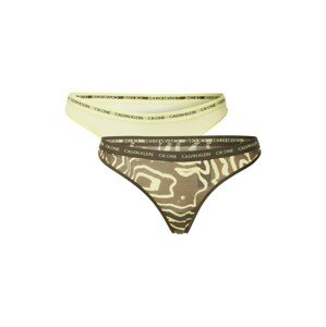 Calvin Klein Underwear String bugyik  olíva / pasztellzöld