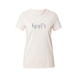 LEVI'S Póló 'THE PERFECT TEE REDS'  kék / rózsa / világos-rózsaszín / fehér