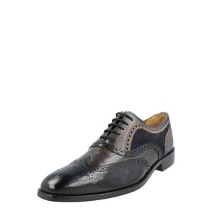 MELVIN & HAMILTON Fűzős cipő 'Leonardo 21'  sötétkék / barna