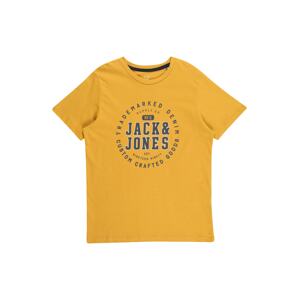 Jack & Jones Junior Póló  aranysárga / tengerészkék / fehér