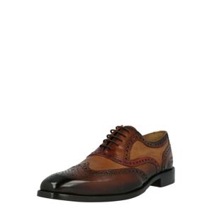 MELVIN & HAMILTON Fűzős cipő 'Leonardo 21'  barna / karamell