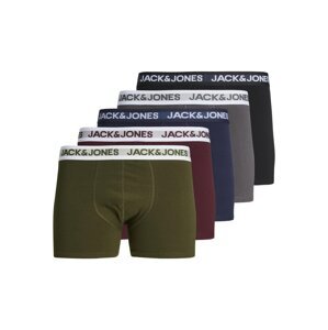 JACK & JONES Boxeralsók 'Friday'  kék / khaki / burgundi vörös / fekete