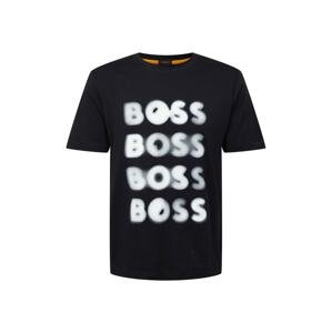 BOSS Orange Póló 'Teetrury'  fekete / fehér