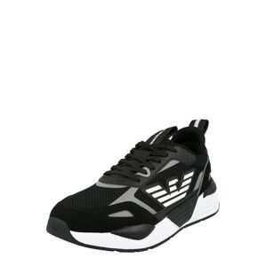 EA7 Emporio Armani Rövid szárú edzőcipők  fekete / fehér