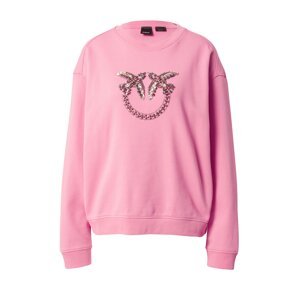PINKO Tréning póló 'NELLY'  világosbarna / pasztell-rózsaszín / ezüst / gyöngyház-fehér