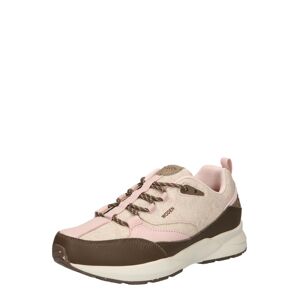 WODEN Rövid szárú sportcipők  krém / sötét barna / rózsaszín