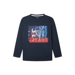Pepe Jeans Póló 'CLAUS'  kék / tengerészkék / piros / piszkosfehér