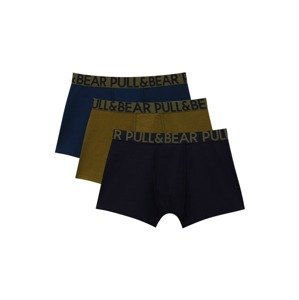 Pull&Bear Boxeralsók  tengerészkék / olíva / fekete
