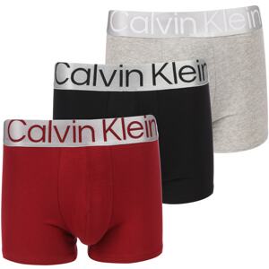 Calvin Klein Underwear Boxeralsók  szürke melír / piros / fekete / ezüst