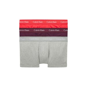 Calvin Klein Boxeralsók  szürke melír / bogyó / világospiros / fehér